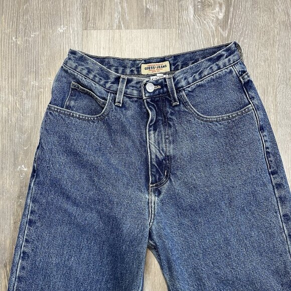 Vintage Guess Womens Jeans 1050-SH Medium Wash High Rise Mom Jean 28 Waist - Picture 7 of 14